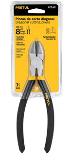 PINZA DE CORTE DIAGONAL 8'' MANGO DE VINIL, PRETUL 22639 P