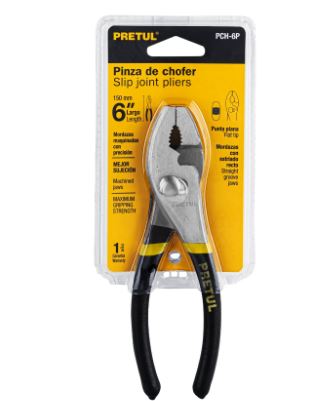 PINZA DE CHOFER 6', MANGO DE PVC, PRETUL 22651 *