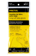 GUANTES DE LÀTEX PARA LIMPIEZA, MEDIANOS, PRETUL 23260 *