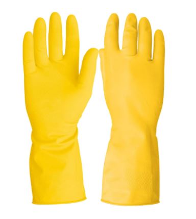 GUANTES DE LÁTEX PARA LIMPIEZA, GRANDES, PRETUL 23261 *