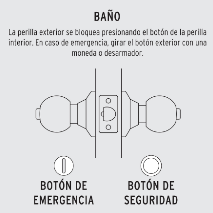 CERRADURA POMO, LB, BAÑO, CILÌNDRICA, HERMEX BASIC 23566 *