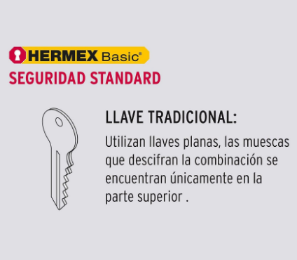 CERRADURA POMO, LB, RECÁMARA, TUBULAR, HERMEX BASIC 23658 *