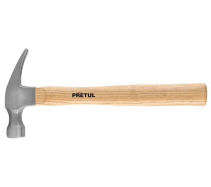 MARTILLO UÑA RECTA 16 OZ, PRETUL 25001 *