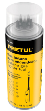LATA DE GAS PARA ENCENDEDOR 125g 25131 *