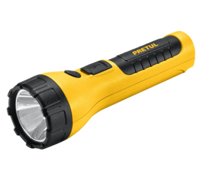 LINTERNA PLÁSTICA RECARGABLE DE LED, 120 LÚMENES, PRETUL 26101 *