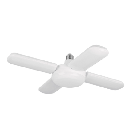 LÀMPARA LED 40W TIPO VENTILADOR, 4 ASPAS AJUSTABLES, VOLTECK 26125 *