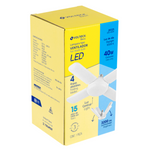 LÀMPARA LED 40W TIPO VENTILADOR, 4 ASPAS AJUSTABLES, VOLTECK 26125 *