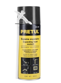 ESPUMA EXPANSIVA, 300ML, PRRETUL 27007 *