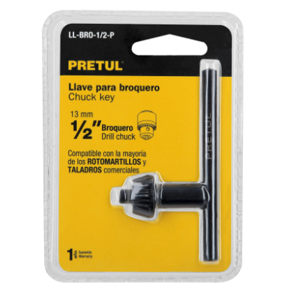 LLAVE PARA BROQUERO DE 1/2'', PRETUL 27036 *