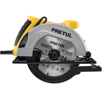 SIERRA CIRCULAR 7-1/4'' 1200W, PRETUL 27098 *