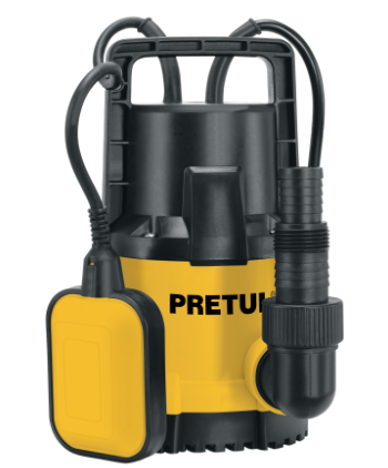BOMBA SUMERGIBLE PLÁSTICA 1/2 HP PARA AGUA LIMPIA, PRETUL 27195 *