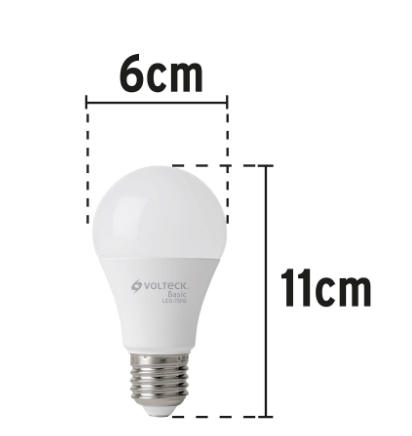 PACK DE 4 LÁMPARA DE LED, A19, 8W, LUZ DE DÍA, BASIC 28005 *