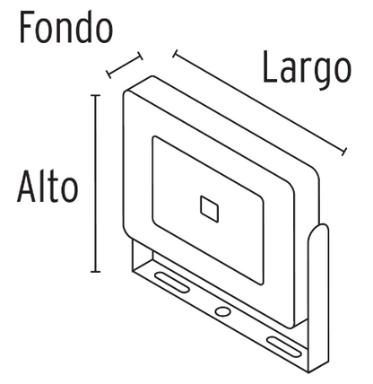 REFLECTOR ULTRA DELGADO DE LED, 150W 28017 *