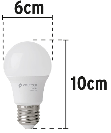 LÁMPARA DE LED, A19, 6W, LUZ DE DÍA, BASIC 28059 *