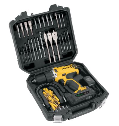 KIT TALDRO INALÁMBRICO 1/2'', 20V Y 32 ACCESORIOS, PRETUL 29001 *