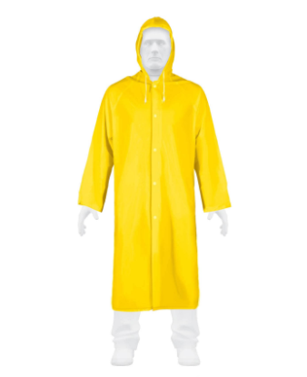 GABARDINA IMPERMEABLE LIGERA DE PVC, TALLA G, PRETUL 29964 *