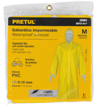 GABARDINA IMPERMEABLE LIGERA DE PVC, TALLA M, PRETUL 29963 P
