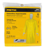 GABARDINA IMPERMEABLE LIGERA DE PVC, TALLA G, PRETUL 29964 *