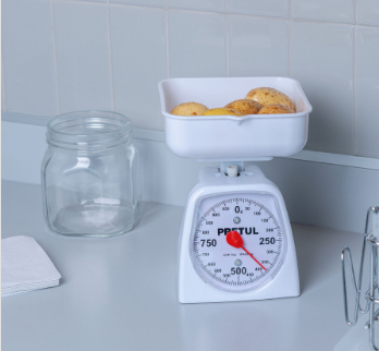 BÁSCULA CAPACIDAD 1KG MECÁNICA PARA COCINA, PRETUL 29970 *