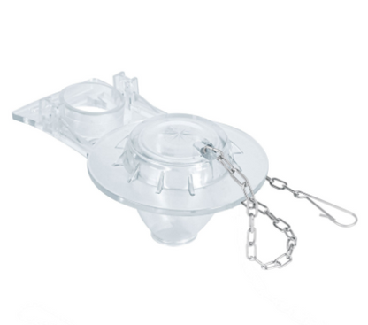 SAPO PARA WC DE 2'', PVC CON CADENA INOXIDABLE 40089 *