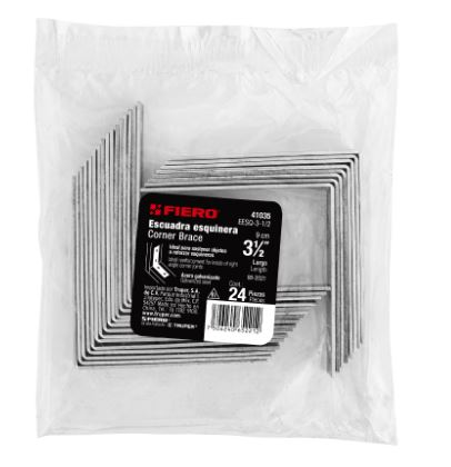 BOLSA CON 24 ESCUADRAS ESQUINERAS, 3-1/2'' X 3-1/2'', FIERO 41035 *