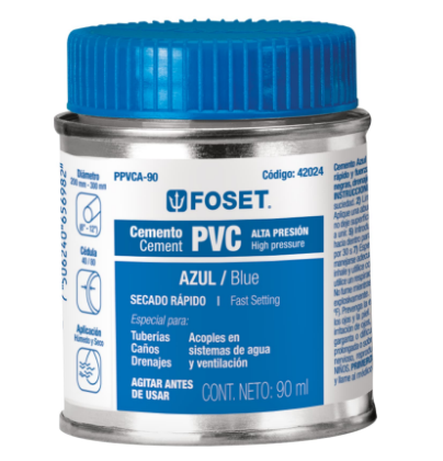 CEMENTO AZUL PARA PVC 90ML 42024 *