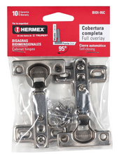 Cargar imagen en el visor de la galería, BOLSA C/2 BISAGRAS BIDIMENSIONALES 95º, COBERTURA COMPLETA 43156 *
