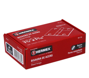 BISAGRA RECTANGULAR 1-1/2'', ACERO PULIDO 43186 *