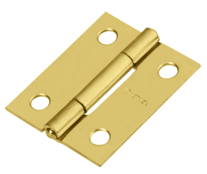 BISAGRA RECTANGULAR 1-1/2'' ACERO LATONADO, HERMEX 43193 *