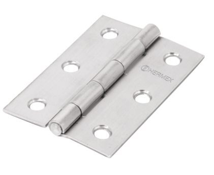 BISAGRA RECTANGULAR 3'' ACERO INOXIDABLE, HERMEX 43203 *