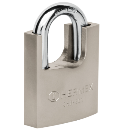 CANDADO DE HIERRO CON CORAZA, 60MM, LLAVE ANTI-GANZÚA 43314 *