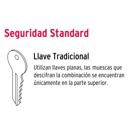 CERRADURA DE BARRA LIBRE CON 2 LLAVES ESTÀNDAR, HERMEX 43500 *