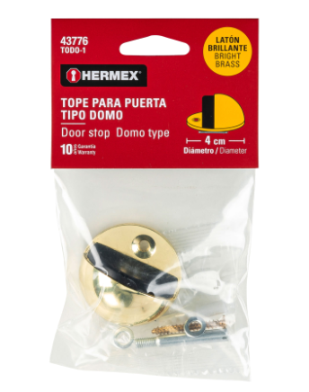 TOPE TIPO DOMO, LATONADO HERMEX 43776 *