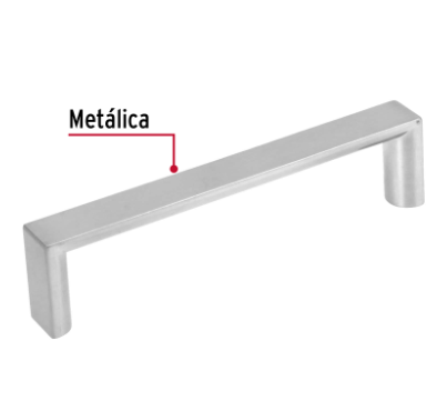 JALADERA DE 96MM ESTILO ''ANDAMIO'' ACABADO NÌQUEL SATINADO 43901 N