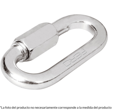 BANDOLA CON SEGURO, DE ACERO, 1/8" 44020 *