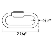 Cargar imagen en el visor de la galería, BANDOLA DE ACERO DE 5/16'' CON SEGURO, FIERO 44023 P
