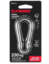 Cargar imagen en el visor de la galería, BANDOLA MOSQUETÒN DE ACERO 5/16'', FIERO 44039 *
