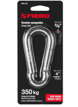 Cargar imagen en el visor de la galería, BANDOLA MOSQUETÓN, DE ACERO, 3/8" 44040 *
