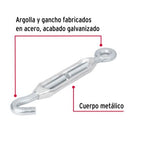 TENSOR ZINC 3/8' GANCHO-ARGOLLA, FIERO 44056 P