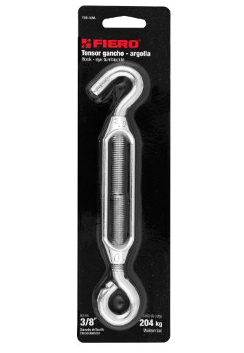 TENSOR ZINC 3/8' GANCHO-ARGOLLA, FIERO 44056 P
