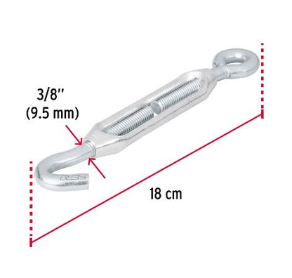 TENSOR ZINC 3/8' GANCHO-ARGOLLA, FIERO 44056 P
