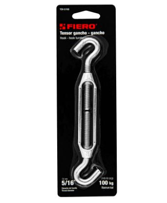TENSOR ZINC 5/16'', GANCHO-GANCHO, FIERO 44062 *