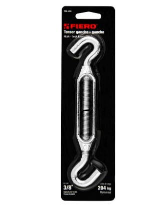 TENSOR ZINC 3/8'' GANCHO-GANCHO, FIERO 44063 *