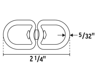DESTORCEDOR DE ZINC DE 5/32'' PARA CABLE, FIERO 44098 *L