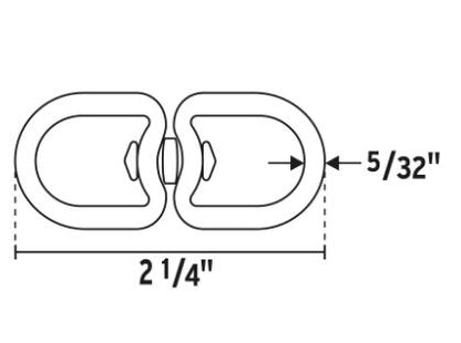 DESTORCEDOR DE ZINC DE 5/32'' PARA CABLE, FIERO 44098 *L