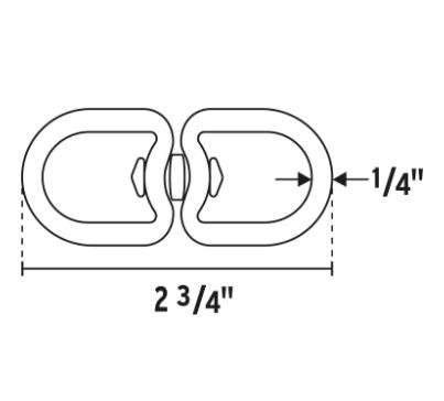 DESTORCEDOR DE ZIN DE 1/4'' PARA CABLE, FIERO 44100