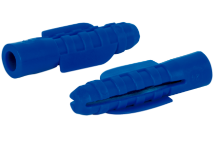 TAQUETE  PLASTICO 3/8  COLOR AZUL -1
