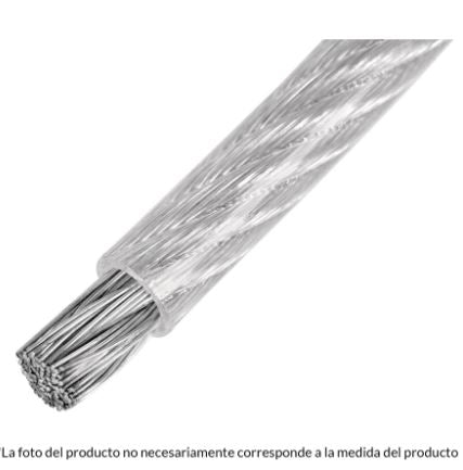 METRO CABLE FLEXIBLE 3/16'' ACERO 7X19 RECUBIERTO PVC 44223 P