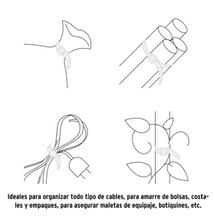 Cargar imagen en el visor de la galería, BOLSA CON 50 CINCHOS PLÀSTICOS 50LB, 250x4.5 MM NATURALES 44307 P
