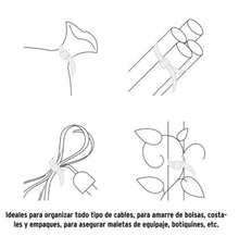Cargar imagen en el visor de la galería, BOLSA CON 25 CINCHOS PLÁSTICOS 50LB, 500x4.5 MM, NATURALES 44311 P
